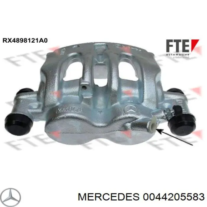0044205583 Mercedes суппорт тормозной передний левый
