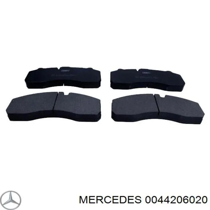 004 420 60 20 Mercedes колодки тормозные передние дисковые