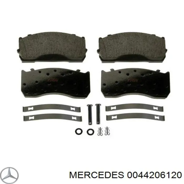 0044206120 Mercedes колодки передние