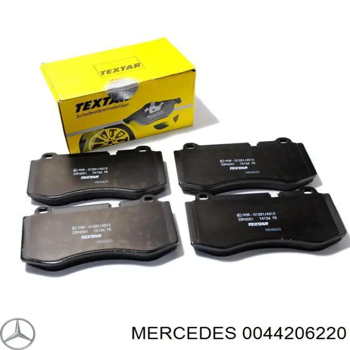 0044206220 Mercedes колодки тормозные передние дисковые