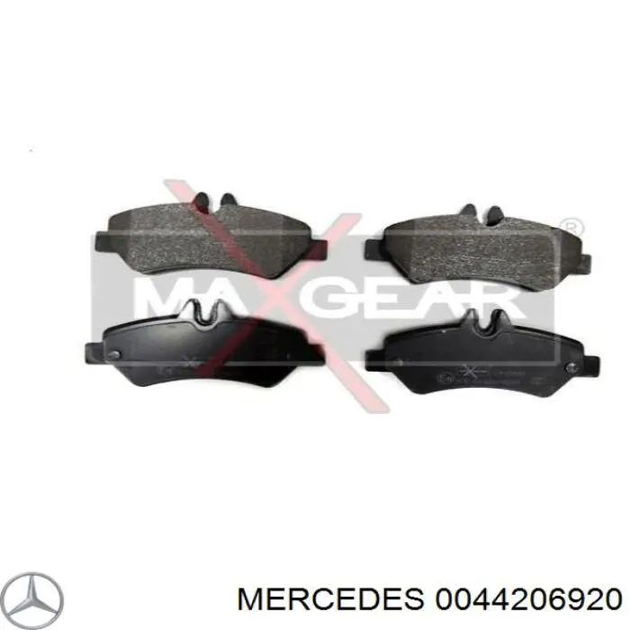 0044206920 Mercedes колодки тормозные задние дисковые