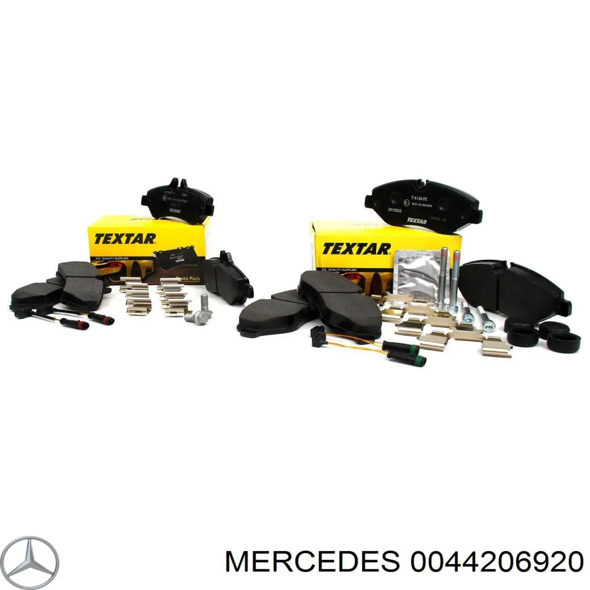 Купить 0044206920 Mercedes Колодки тормозные задние, дисковые
