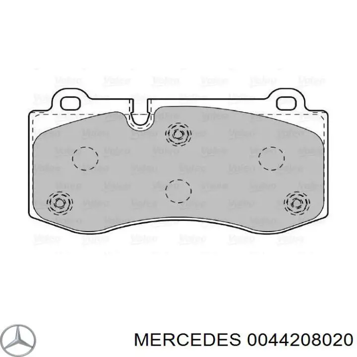 Купить 0044208020 Mercedes Колодки тормозные