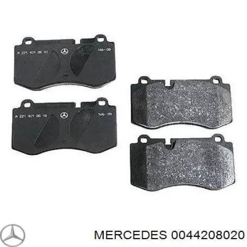 0044208020 Mercedes sapatas do freio dianteiras de disco