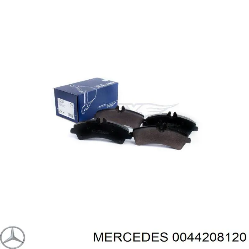 0044208120 Mercedes колодки тормозные задние дисковые