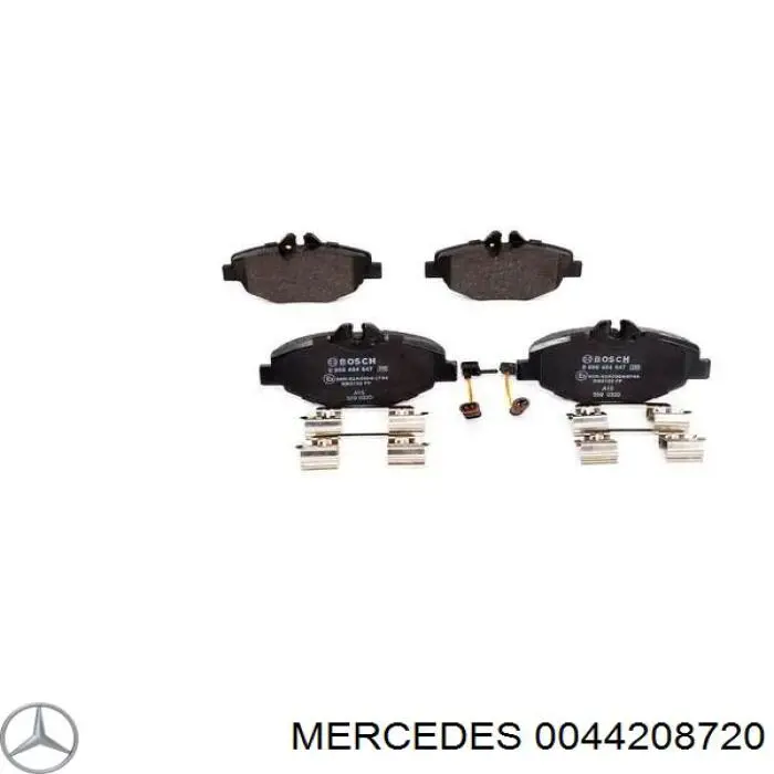 0044208720 Mercedes колодки тормозные передние дисковые