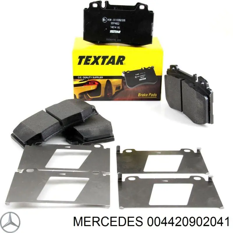 Передние тормозные колодки 004420902041 Mercedes