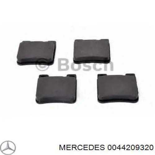 Задние тормозные колодки 0044209320 Mercedes