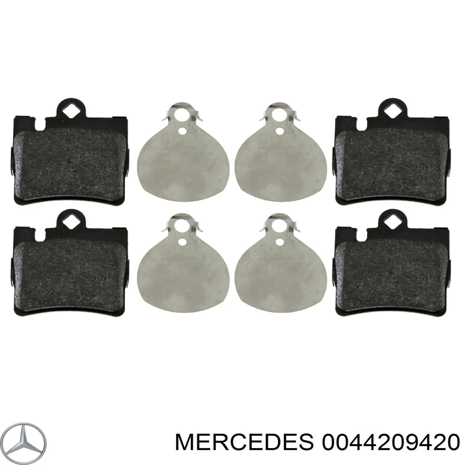 Задние дисковые колодки Mercedes 0044209420