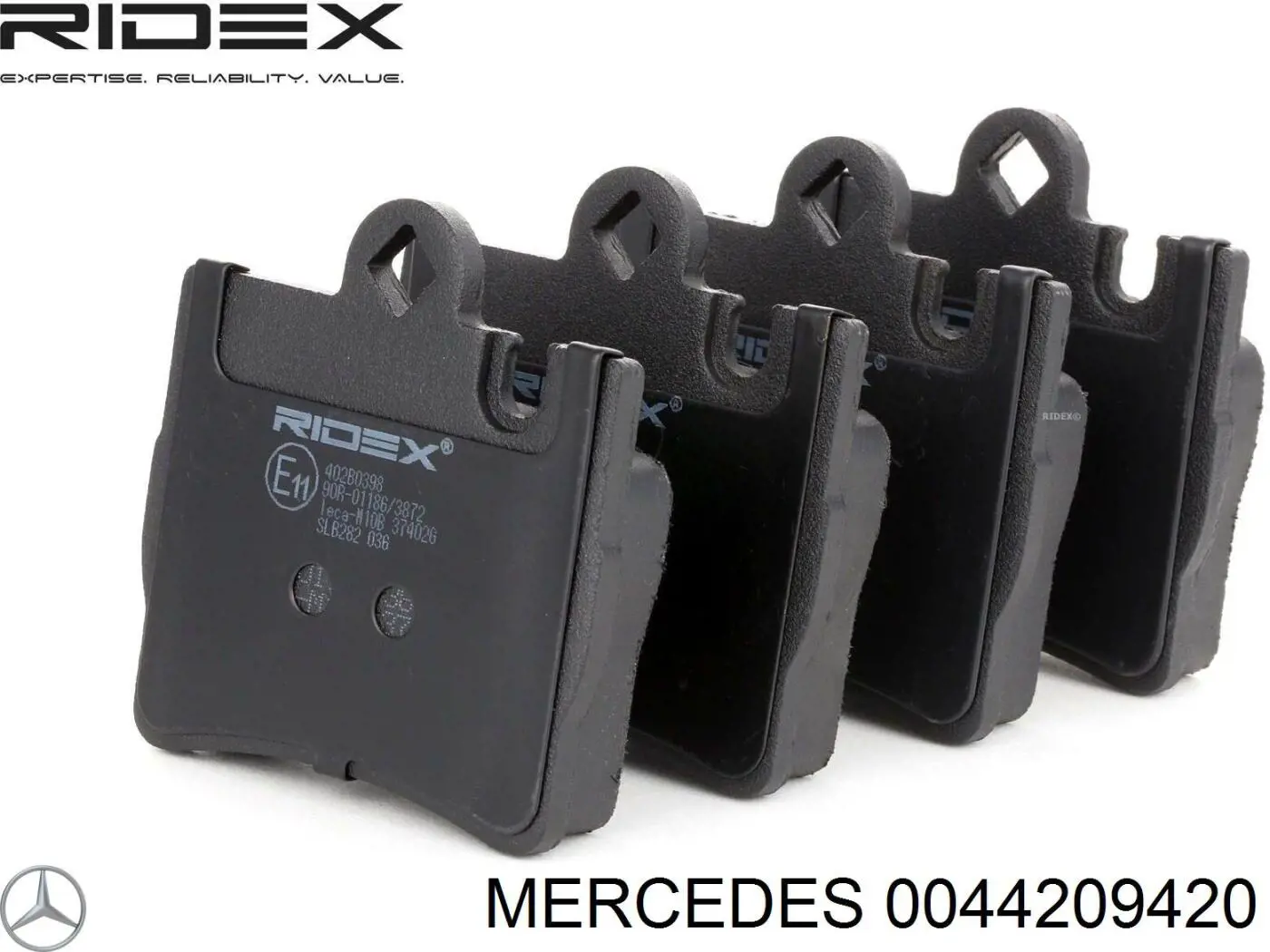 Задние тормозные колодки 0044209420 Mercedes