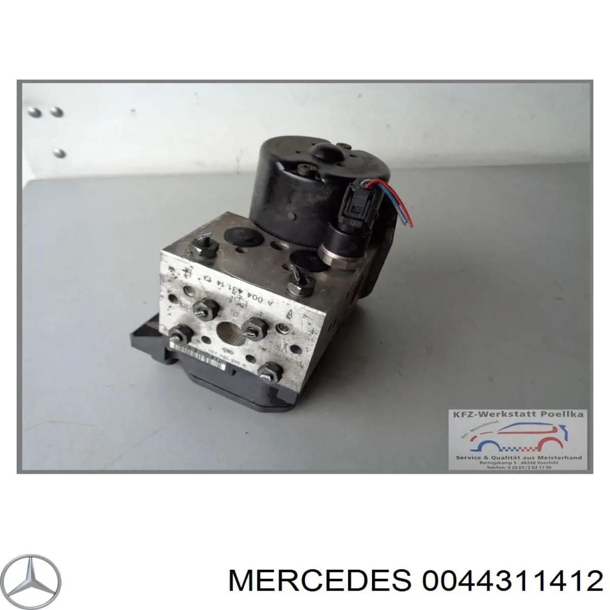 0044311412 Mercedes unidade hidráulico de controlo abs