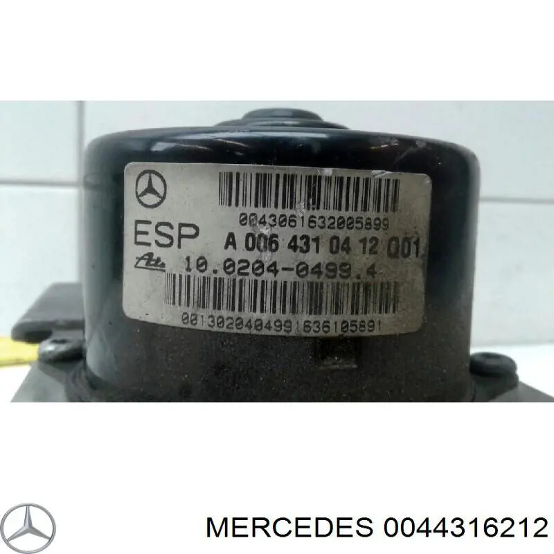Гидроблок АБС Mercedes 0044316212 цена, от 76.02 USD
