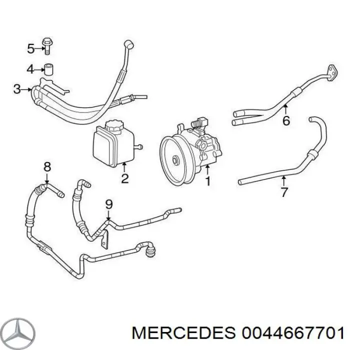 Насос гидравлики Mercedes 0044667701 цена, от 125.60 USD
