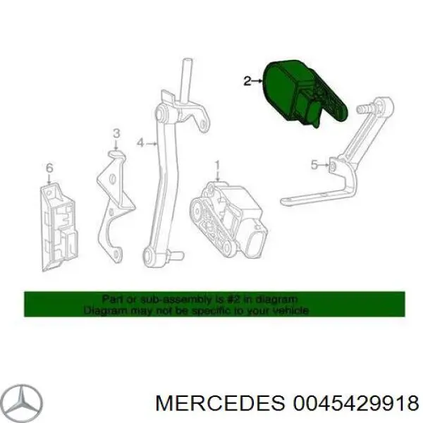Купить 0045429918 Mercedes Задний датчик положения кузова