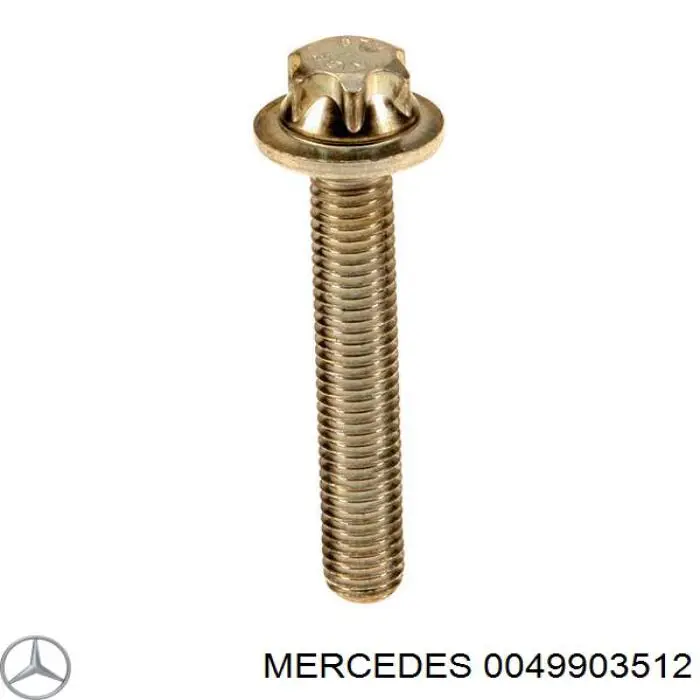 0049903512 Mercedes болт (гайка крепежа)