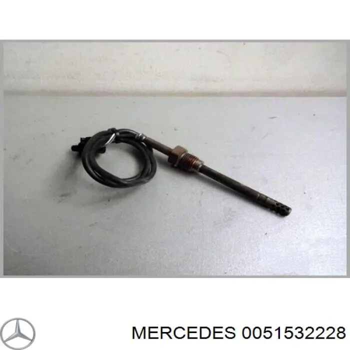 0051532228 Mercedes sensor de temperatura dos gases de escape (ge, antes de filtro de partículas diesel)