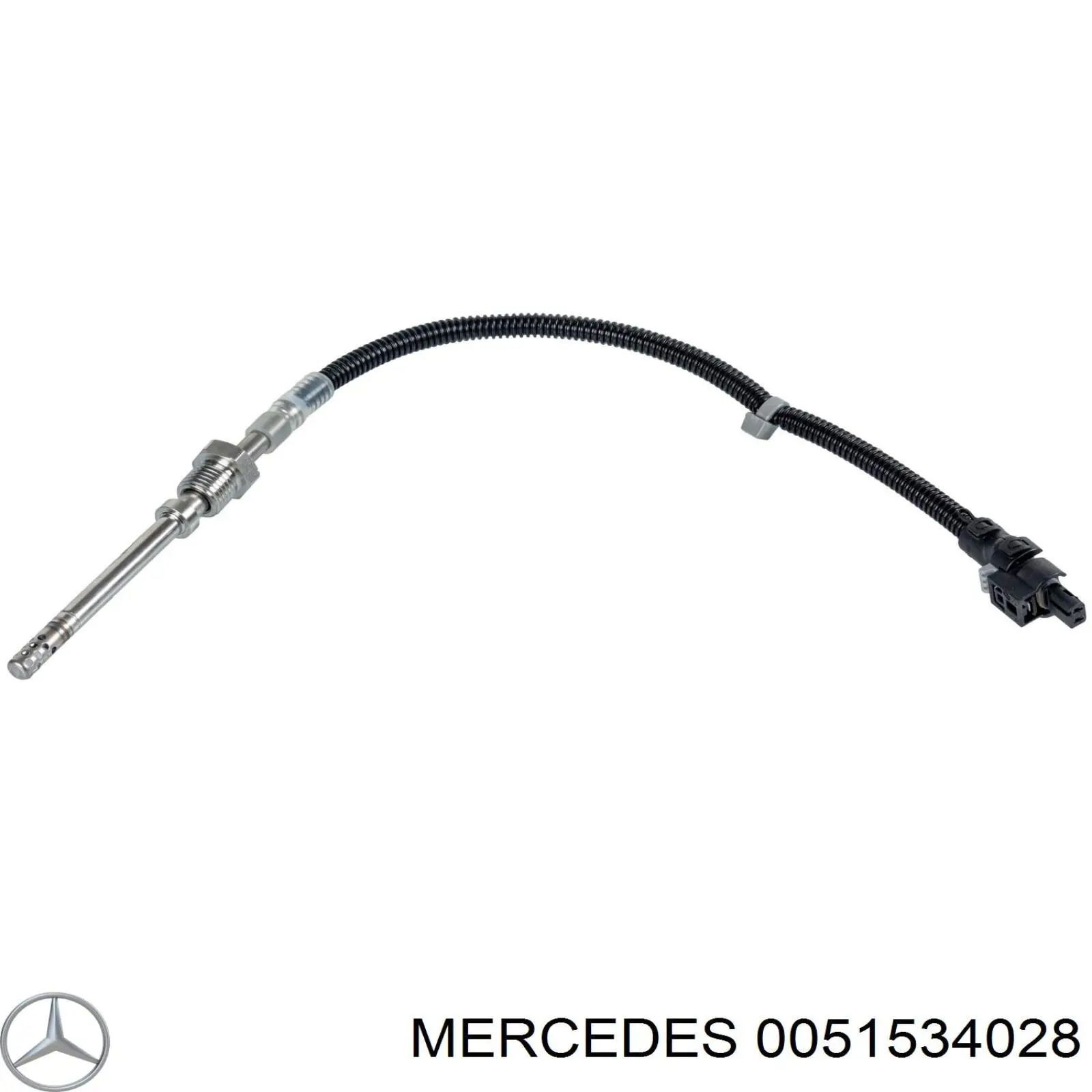 0051534028 Mercedes sensor de temperatura dos gases de escape (ge, no catalisador)