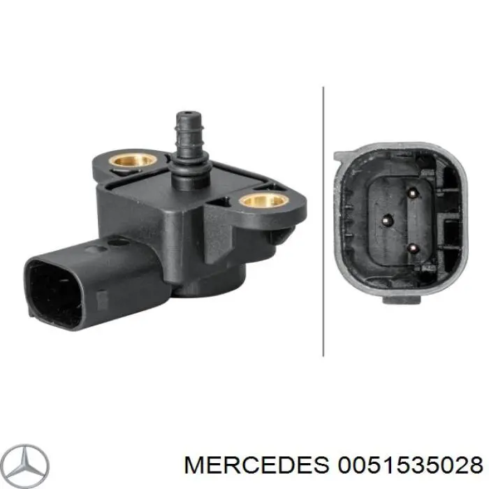 Датчик абсолютного давления 0051535028 Mercedes