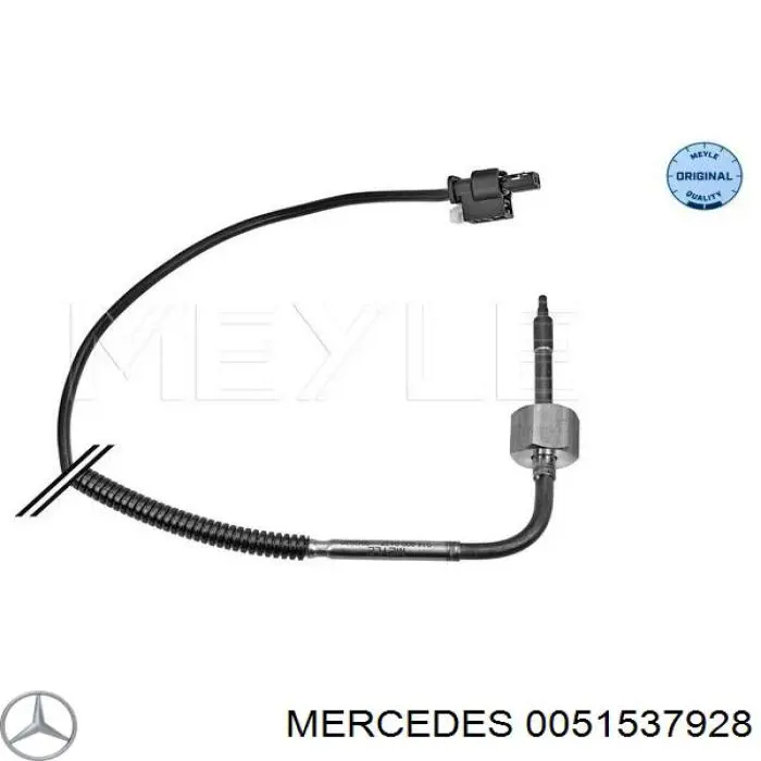 0051537928 Mercedes датчик температуры отработавших газов (ог, перед сажевым фильтром)
