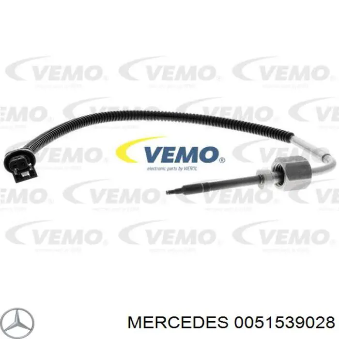0051539028 Mercedes датчик температуры отработавших газов (ог, перед сажевым фильтром)