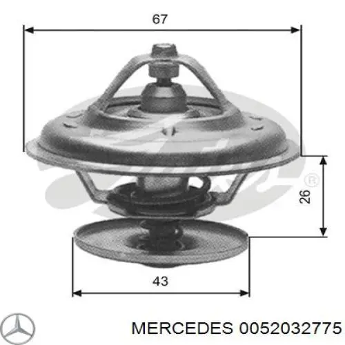 0052032775 Mercedes термостат