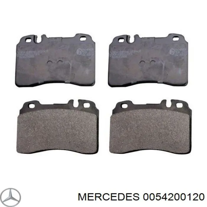 0054200120 Mercedes колодки тормозные передние дисковые