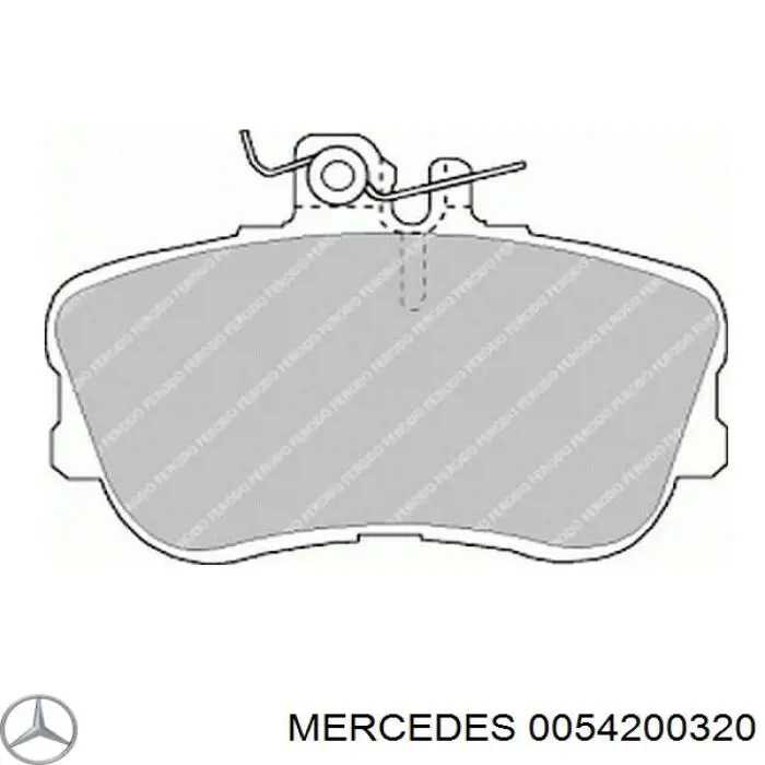 Купить 0054200320 Mercedes Колодки тормозные