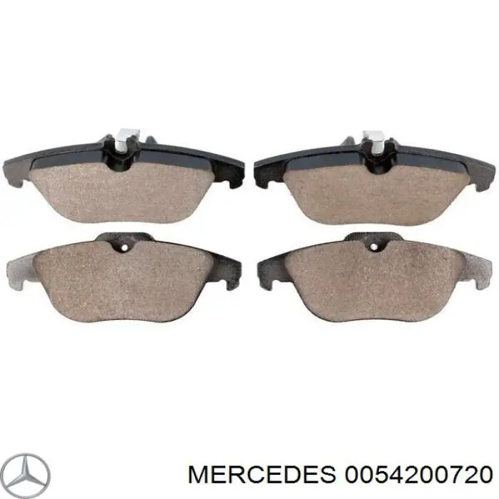 0054200720 Mercedes колодки тормозные задние дисковые