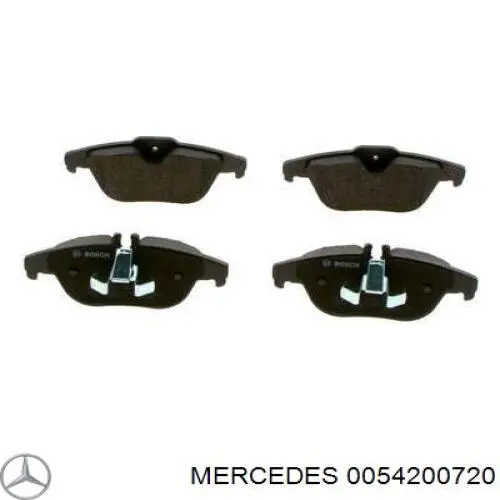 Купить 0054200720 Mercedes Колодки тормозные задние, дисковые