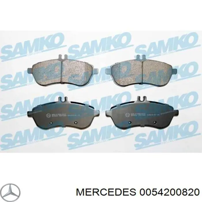 Тормозные колодки Mercedes 0054200820