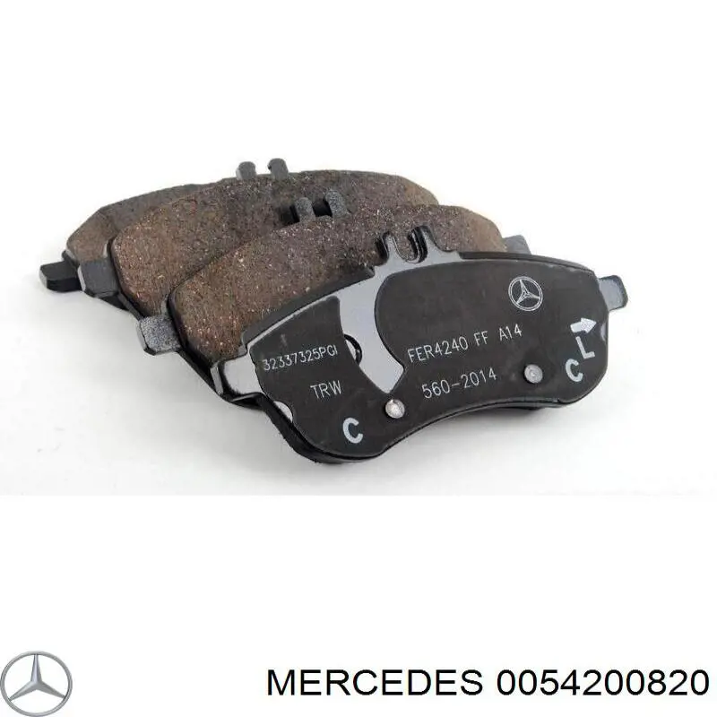 Передние тормозные колодки 0054200820 Mercedes