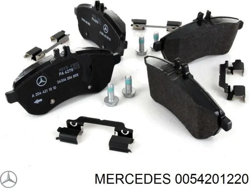0054201220 Mercedes колодки тормозные передние дисковые