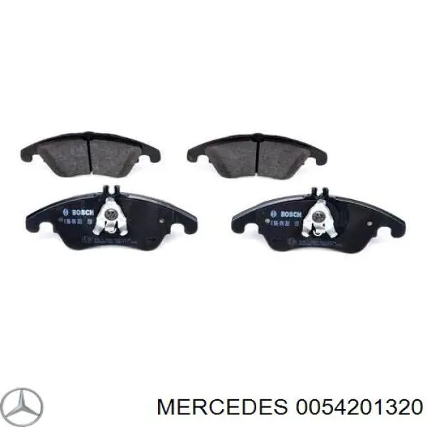 0054201320 Mercedes колодки тормозные передние дисковые