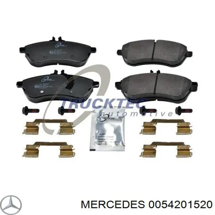 Купить 0054201520 Mercedes Колодки тормозные