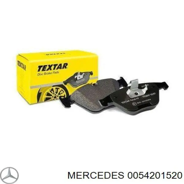 0054201520 Mercedes колодки тормозные передние дисковые