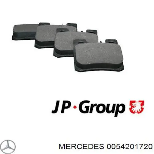 0054201720 Mercedes колодки тормозные задние дисковые