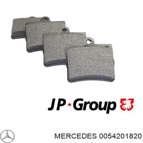 0054201820 Mercedes колодки тормозные задние дисковые