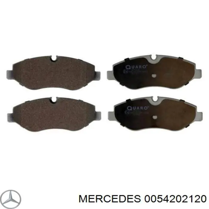 0054202120 Mercedes колодки тормозные передние дисковые