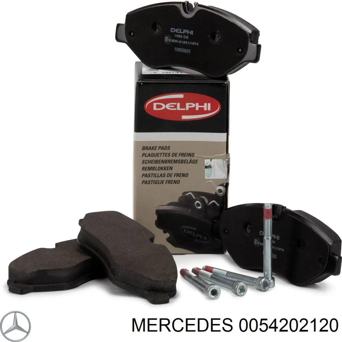 Передние тормозные колодки 0054202120 Mercedes