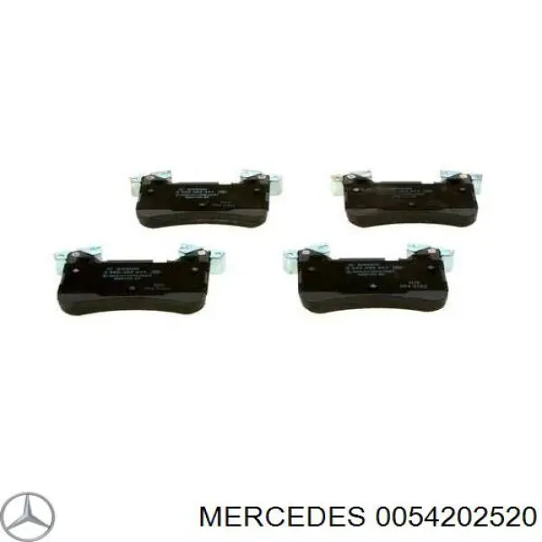 0054202520 Mercedes колодки тормозные задние дисковые