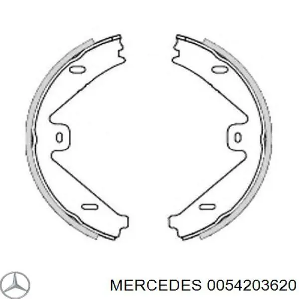 Колодки ручника 0054203620 Mercedes