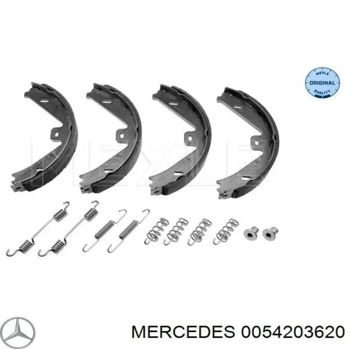 Тормозные колодки стояночного тормоза Mercedes 0054203620 цена, от 32.36 USD