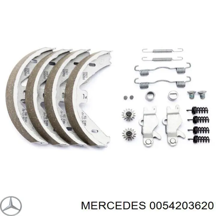 Купить 0054203620 Mercedes Колодки ручника/стояночного тормоза