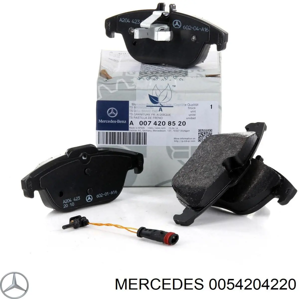 0054204220 Mercedes колодки тормозные задние дисковые