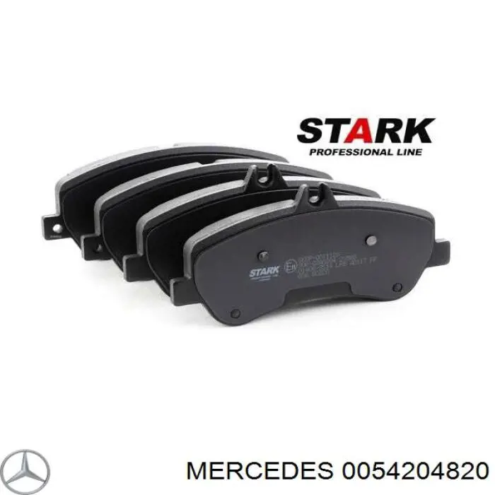 Передние тормозные колодки 0054204820 Mercedes