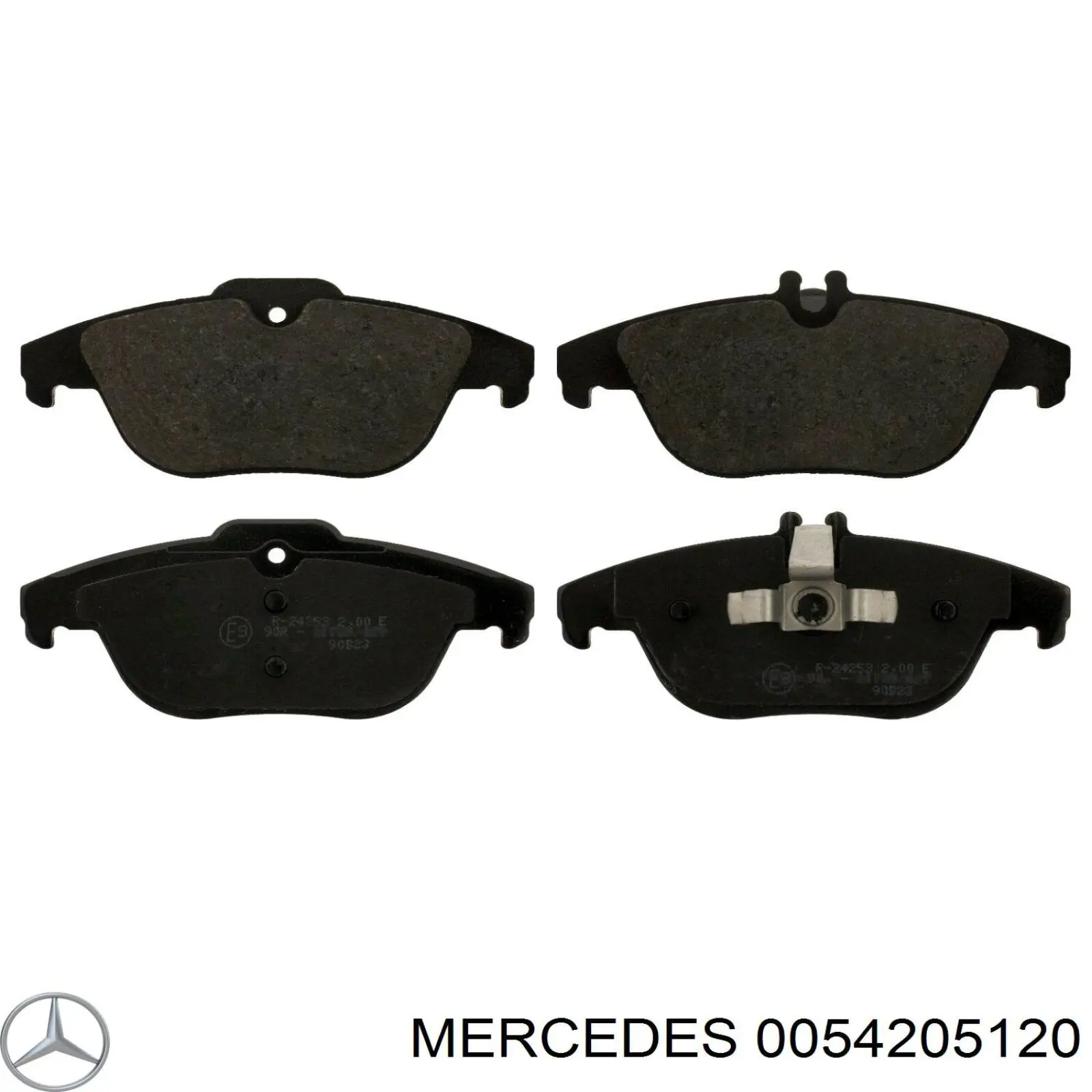 0054205120 Mercedes колодки тормозные задние дисковые