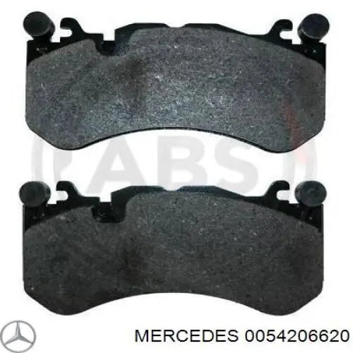 0054206620 Mercedes колодки тормозные передние дисковые