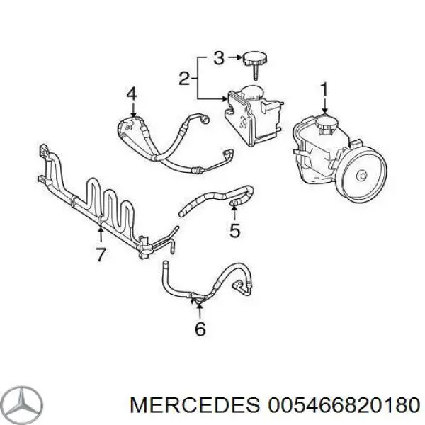 Насос ГУР 005466820180 Mercedes