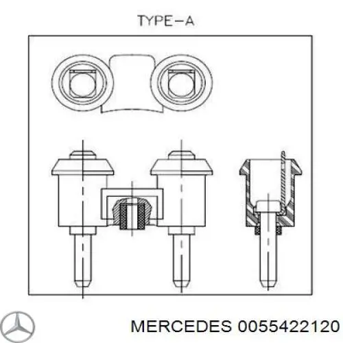Купить 0055427520 Mercedes Сигнал звуковой (клаксон)
