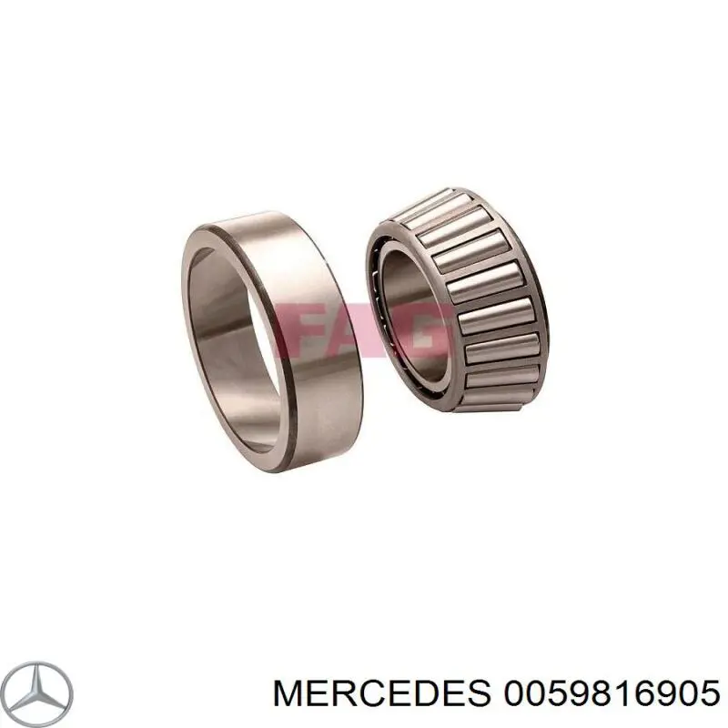 Подшипник ступицы задней наружный 0059816905 Mercedes